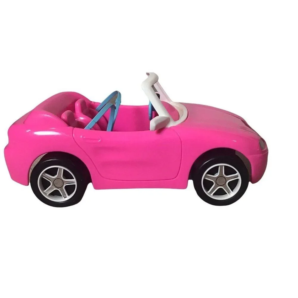 Barbie Mattel 1996 Hot Drivin' Sports Car Pink Convertible Doll Vehicle Vintage